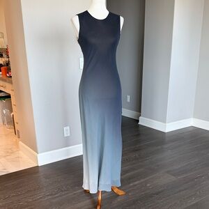 Chic Theory Sleeveless Ombre Maxi Dress